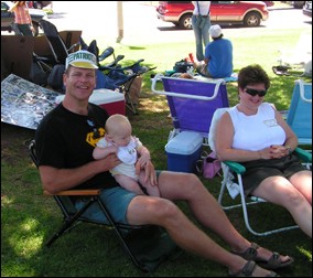 Ted McColl with Son Robert and Cindy Walcott (Bryan's Wife)
