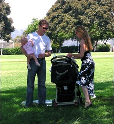 Sylvia Poolos with Husband Max and Their Daughter 