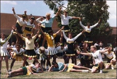 Powderpuff Cheerleaders Doing Their 